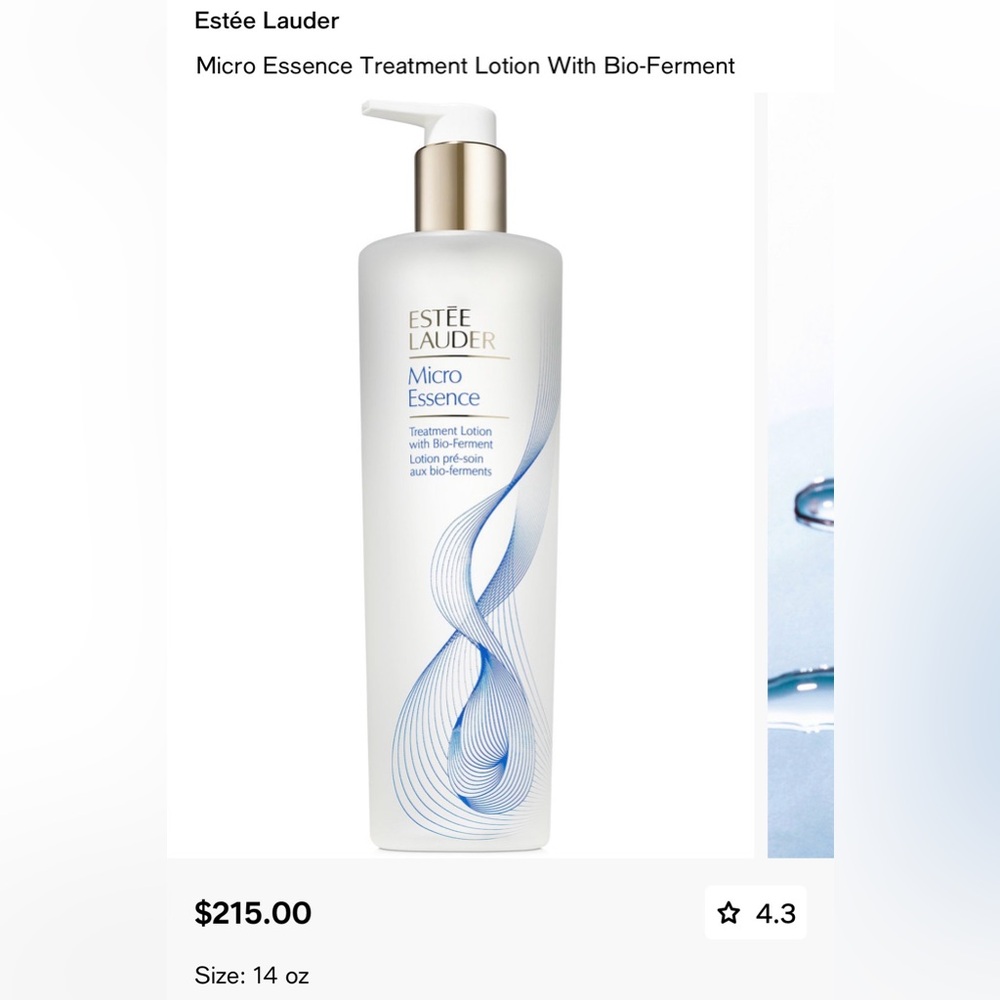 Estee Lauder Micro Essence Treatment Lotion - White and Blue